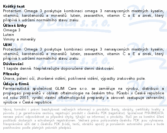 Protectum Omega 3 cps.90