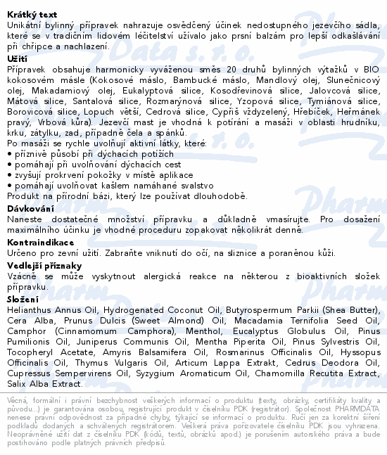 Herbamedicus Jezevčí mast 50ml