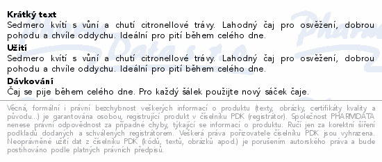 Grešík Sedmikvítek n.s.20x1g přebal