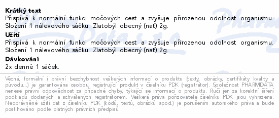 HERBEX Zlatobýl obecný n.s.20x2g