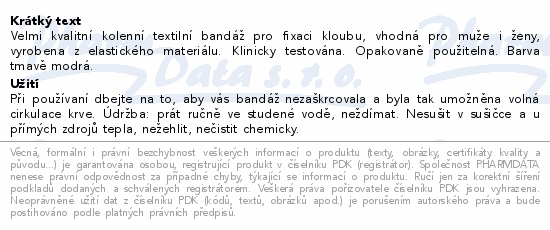 WUNDmed bandáž kolenní textil vel.L