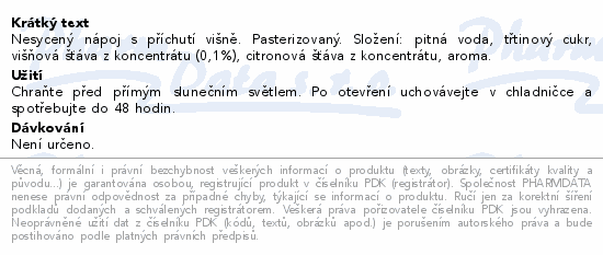 KUBÍK Waterrr višeň 0.5l PET