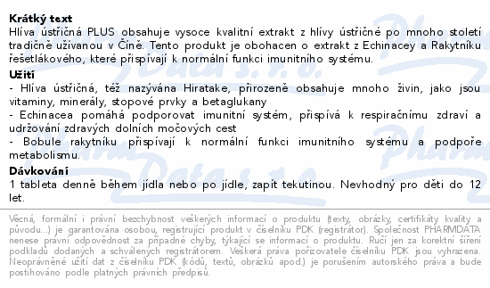 Walmark Hlíva ústřičná PLUS tbl.90