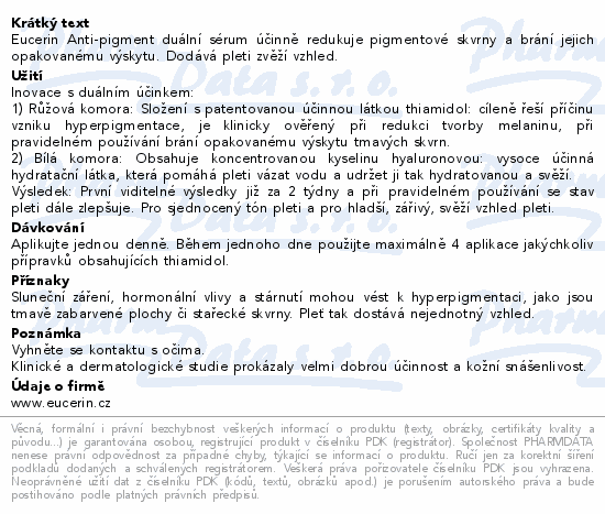 Eucerin AntiPigment sérum s duálním účinkem 30ml
