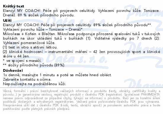 ELANCYL My Coach! Challenge your cellulitide 200ml