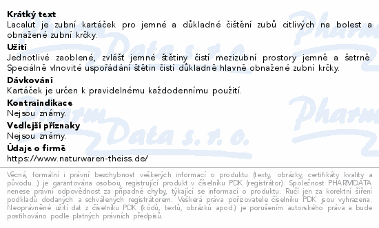Lacalut Sensitive zubní kartáček měkký