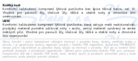 JOBST Opaque II.KT punč.lýtk.bez šp.vel.VI tělové