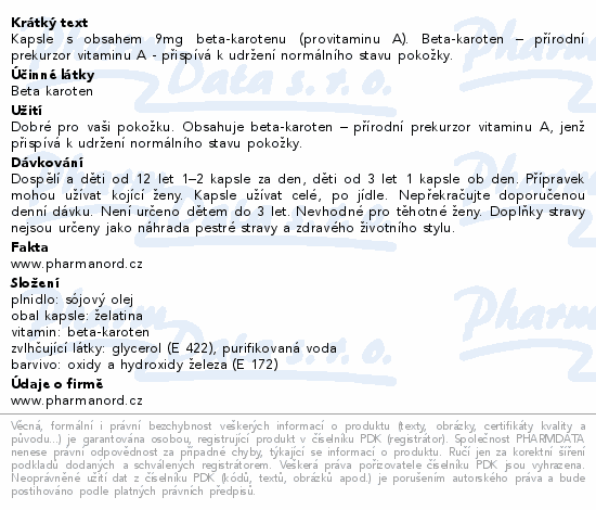 Pharma Nord Bioaktivní Karoten Rodinné bal.cps.120