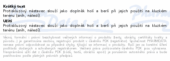 Nástavec protiskluzový jednohrotý Handicap