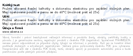 Inkont.fix.kalhotky síťované Abena Fix Net S. 5ks