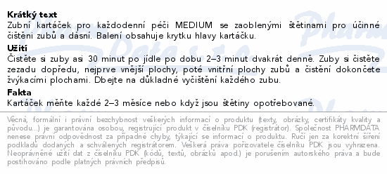 LIVSANE Daily care MEDIUM zubní kartáček 1ks