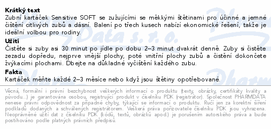 LIVSANE Sensitive Soft zubní kartáček 3ks