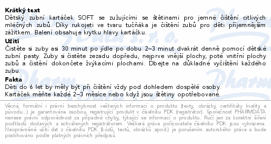 LIVSANE Dětský zubní kartáček SOFT 1ks