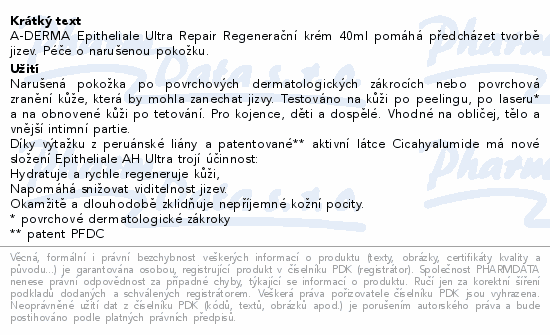 A-DERMA Epitheliale Ultra Repair Regen.krém 40ml