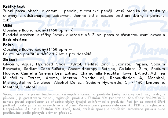CHEEEES Multi fruits zubní pasta 60g