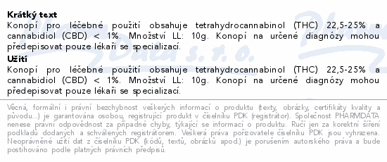 CANNABIS FLOS MeCann 25/1 10g kód 9190000