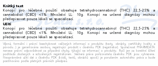 CANNABIS FLOS MeCann 25/1 HU 10g kód 9190000