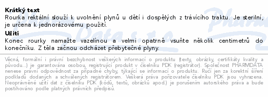 Rourka rektální postranní otvory 5.3x180mm