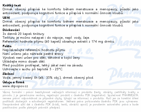 Dr.Popov Kapky bylinné Drmek obecný 50ml
