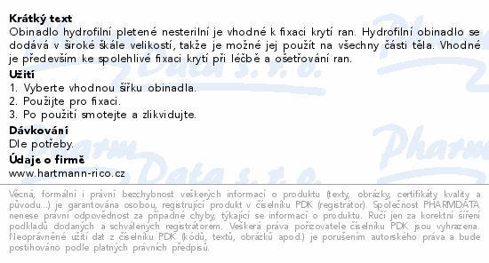 Hartmann Hydrofilní neelast.obinadlo 12cmx5m 1ks