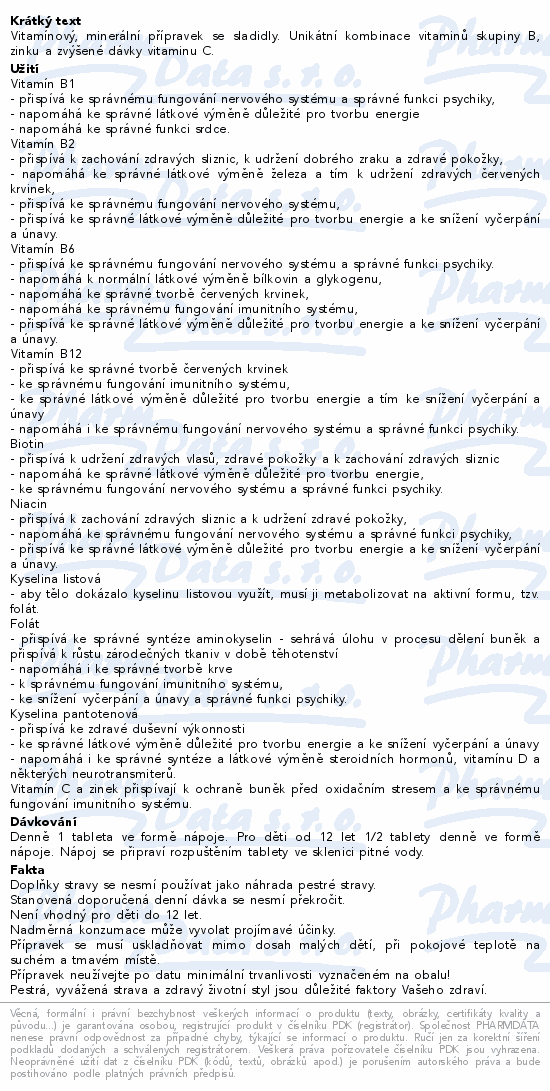 B-komplex forte plus eff.tbl.20 Generica