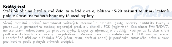 ALFA teploměr čelový