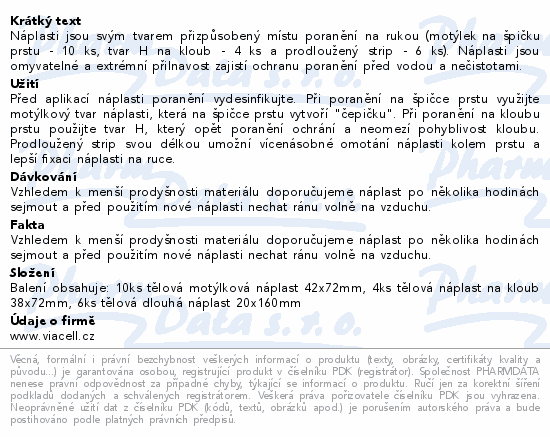 Viacell F143 náplasti pro zahrádkáře a kutily 20ks