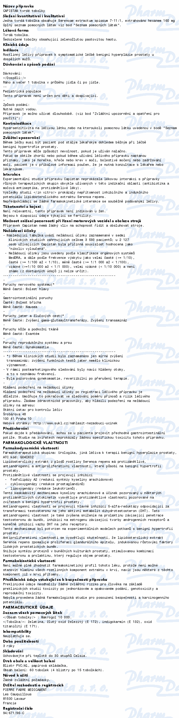 Capistan 160mg cps.dur.60