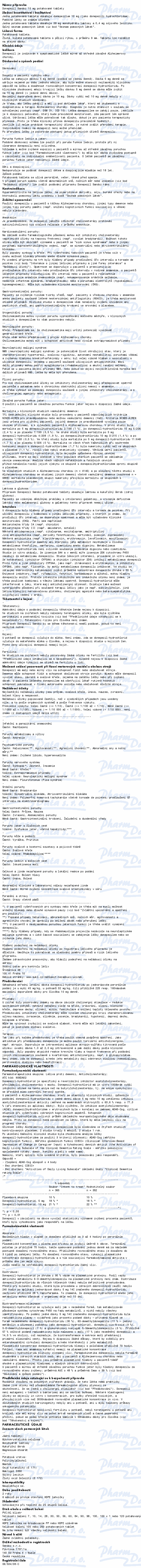 Donepezil Sandoz 10mg por.tbl.flm.28x10mg