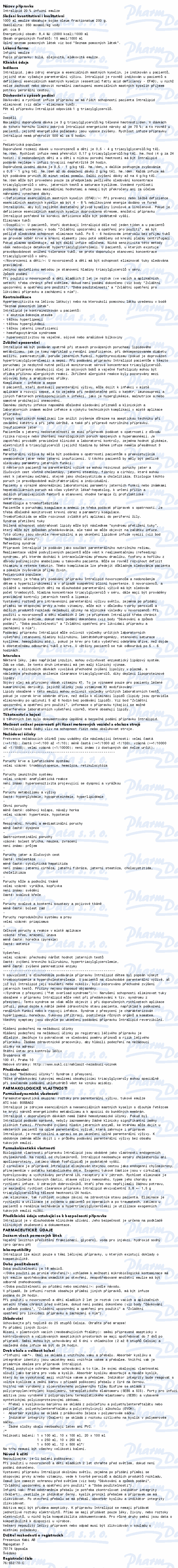 Intralipid 20% inf.eml.10x100ml Biofine
