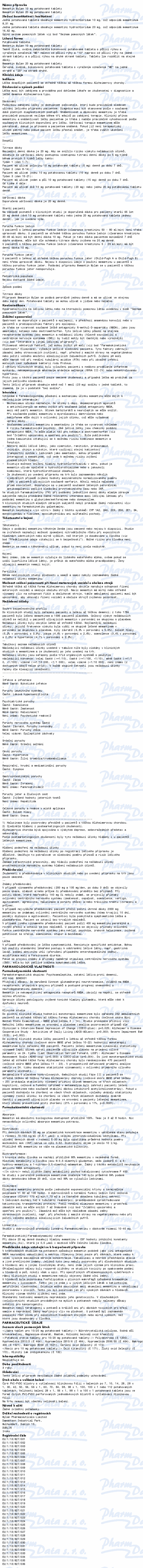 Memantin Mylan 20mg por.tbl.flm.28