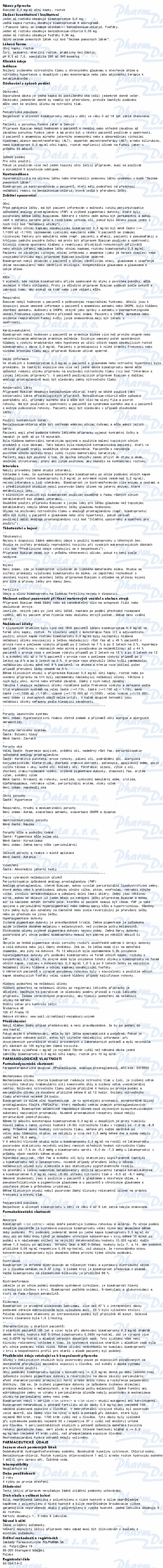 Bimican 0.3mg/ml oph.gtt.sol.3x3ml