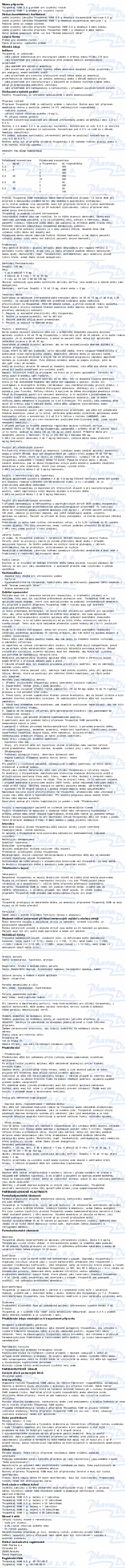 Thiopental VUAB 1g inj.plv.sol.1 II