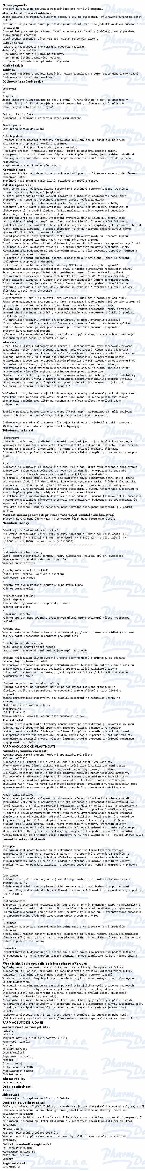 Entocort Klyzma 2mg rct.tbl.sus.7+7xdávx2mg