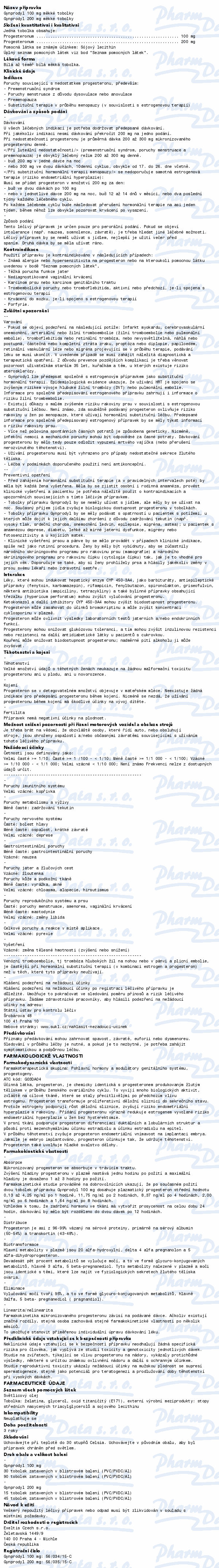 Gynprodyl 200mg cps.mol.45