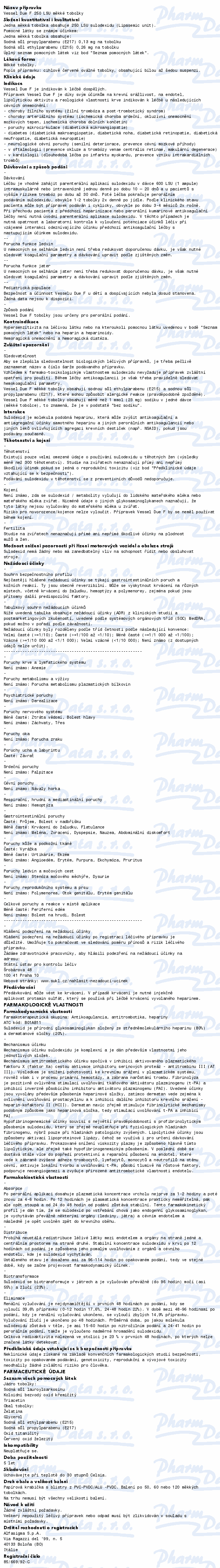 Vessel Due F 250SU cps.mol.60