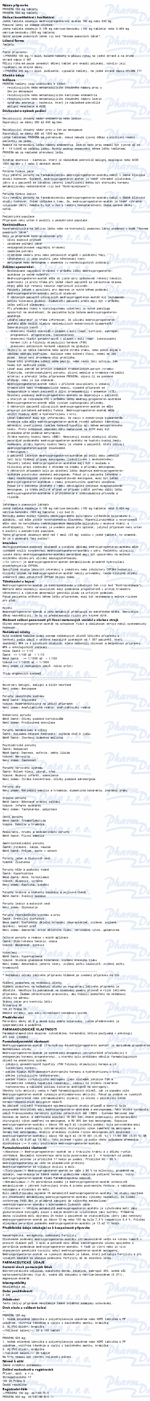 Provera 100mg tbl.nob.100 II