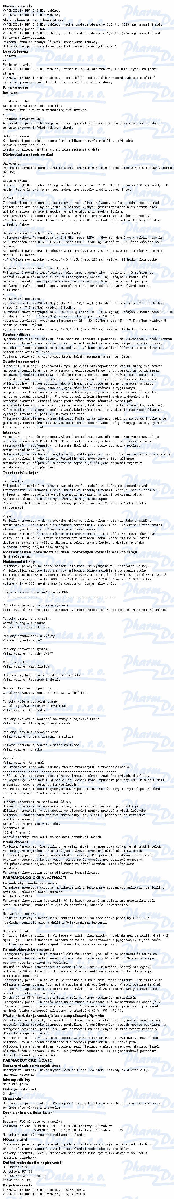 V-Penicilin BBP 0.8 MIU tbl.nob.30 II