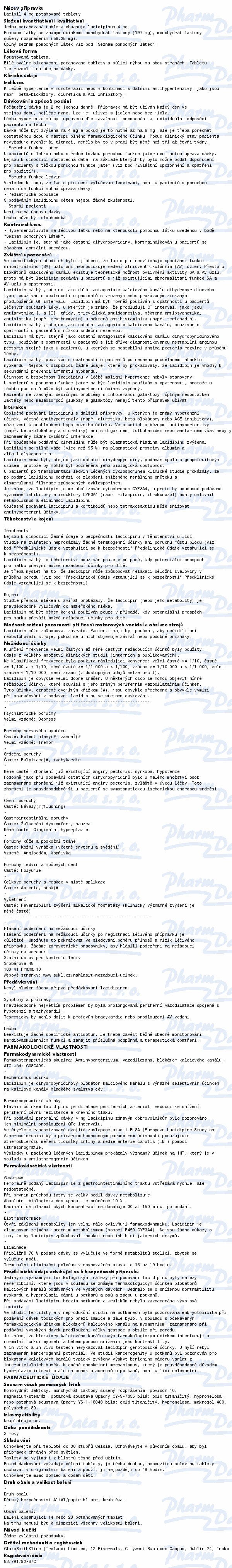 Lacipil 4mg tbl.flm.28