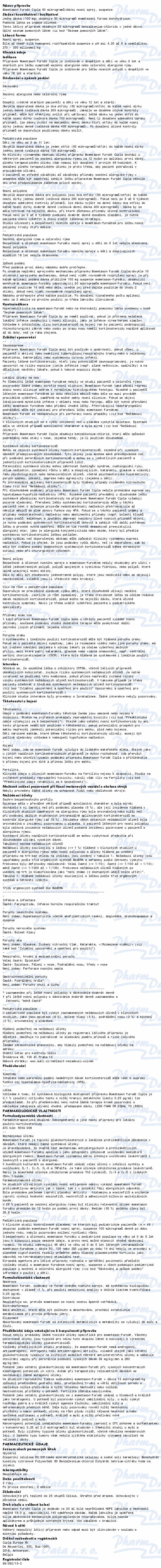 Mometason furoát Cipla 50mcg/dáv.nas.spr.140dáv.