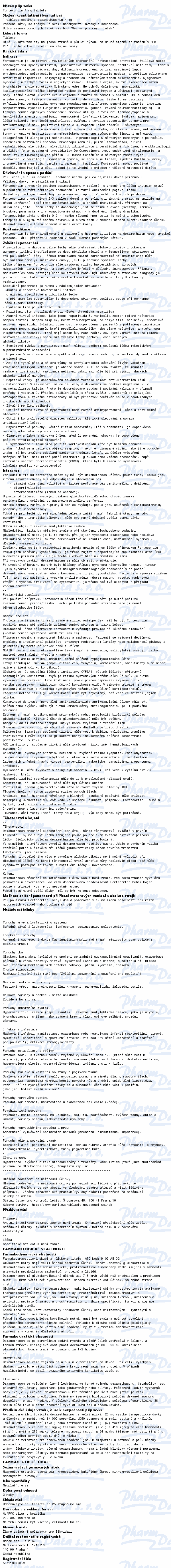 Fortecortin 4mg tbl.nob.20
