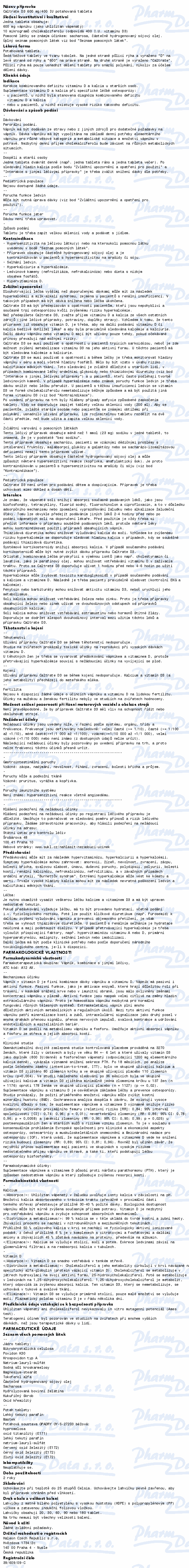 Caltrate D3 600mg/400IU tbl.flm.90