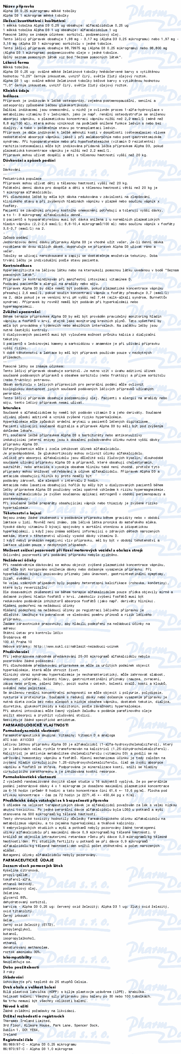Alpha D3 1.0mcg cps.mol.30