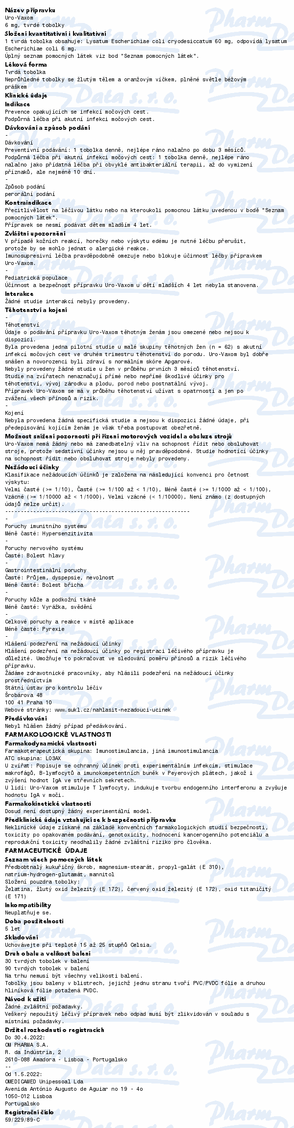Uro-Vaxom 6mg cps.dur.90