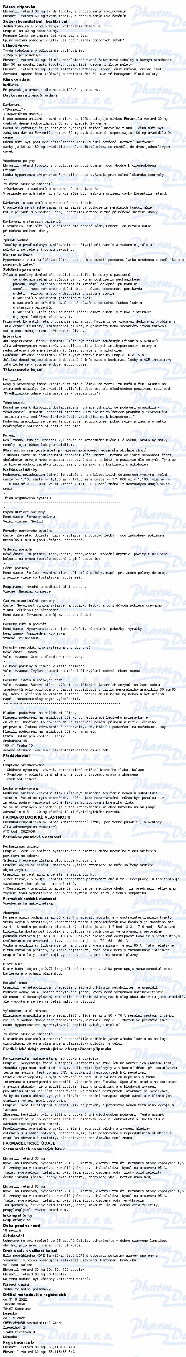 Ebrantil retard 30mg cps.pro.50