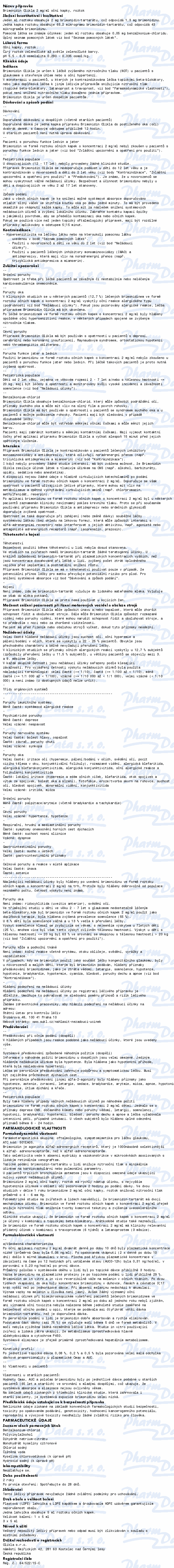 Brimonidin Olikla 2mg/ml oph.gtt.3x5ml